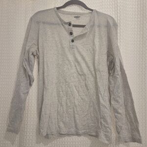 Old Navy Gray Henley Shirt